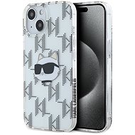 Karl Lagerfeld IML Electroplated Choupette Head Back Cover for iPhone 15 Transparent - Phone Cover