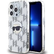 Karl Lagerfeld IML Electroplated Karl Head Back Cover for iPhone 15 Pro Transparent - Phone Cover