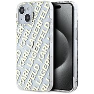 Karl Lagerfeld IML Electroplated Repeated Logo Back Cover for iPhone 15 Gold - Phone Cover