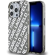 Karl Lagerfeld IML Electroplated Repeated Logo Back Cover for iPhone 15 Pro Max Silver - Phone Cover