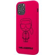 Karl Lagerfeld Iconic Outline pre Apple iPhone 12/12 Pro Pink - Kryt na mobil