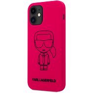 Karl Lagerfeld Iconic Outline Apple iPhone 12 Mini rózsaszín tok - Telefon tok