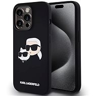 Karl Lagerfeld Liquid Silicone Double Heads MagSafe Back Cover for iPhone 14 Pro Max Black - Phone Cover