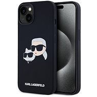 Karl Lagerfeld Liquid Silicone Double Heads MagSafe Back Cover for iPhone 14 Black - Phone Cover