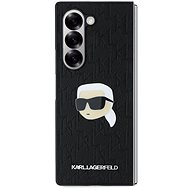 Karl Lagerfeld PU Saffiano Monogramm Karl Head Back Cover für das Samsung Galaxy Z Fold6 Black - Handyhülle