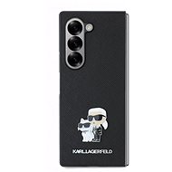 Karl Lagerfeld PU Saffiano Karl and Choupette Back Cover for Samsung Galaxy Z Fold6 Black - Phone Cover