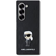 Karl Lagerfeld PU Saffiano Monogram Iconic Back Cover for Samsung Galaxy Z Fold6 Black - Phone Cover