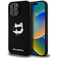 Karl Lagerfeld Liquid Silicone Choupette Head MagSafe Back Cover for iPhone 16 Pro Max Black - Phone Cover