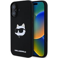 Karl Lagerfeld Liquid Silicone Choupette Head MagSafe Back Cover for iPhone 16 Black - Phone Cover