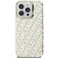 Karl Lagerfeld IML Electroplated Repeated Logo Back Cover for iPhone 16 Pro Gold - Phone Cover