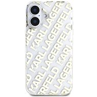 Karl Lagerfeld IML Electroplated Repeated Logo Back Cover for iPhone 16 Gold - Phone Cover