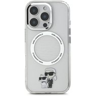 Karl Lagerfeld IML Karl and Choupette MagSafe Back Cover for iPhone 16 Pro Max Transparent - Phone Cover
