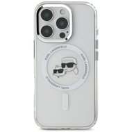 Karl Lagerfeld IML K&CH Heads Metal Frame MagSafe Back Cover for iPhone 16 Pro Max Transparent - Phone Cover