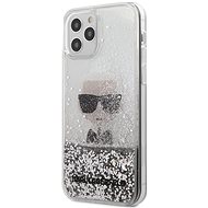 Karl Lagerfeld Liquid Glitter Iconic für Apple iPhone 12 Pro Max Silver - Handyhülle