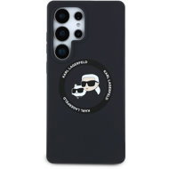 Karl Lagerfeld Liquid Silicone K&CH Heads MagSafe Back Cover for Samsung Galaxy S25 Ultra Black - Phone Cover