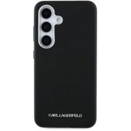Karl Lagerfeld PU Saffiano Metal Logo and Frame Back Cover for Samsung Galaxy S25+ Black - Phone Cover