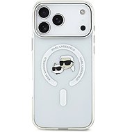 Karl Lagerfeld IML K&CH Heads Metal Frame MagSafe Back Cover for iPhone 17 Pro Max Transparent - Phone Cover
