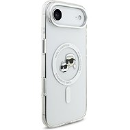 Karl Lagerfeld IML K&CH Heads Metal Frame MagSafe Back Cover for iPhone Air Transparent - Phone Cover