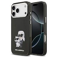 Karl Lagerfeld IML Aquarelle Karl and Choupette Back Cover for iPhone 17 Pro Max Black - Phone Cover