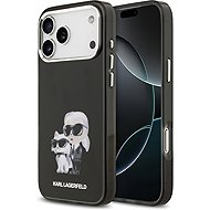 Karl Lagerfeld IML Aquarelle Karl and Choupette Back Cover for iPhone 17 Pro Black - Phone Cover