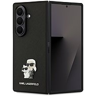 Karl Lagerfeld PU Saffiano Karl and Choupette Back Cover for Samsung Galaxy Z Fold 7 Black - Phone Cover