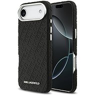 Karl Lagerfeld Grained PU Repeated Logo MagSafe Back Cover for iPhone Air Black - Phone Cover