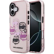 Karl Lagerfeld IML Multi K&CH Heads Back Cover for iPhone 17 Pink - Phone Cover