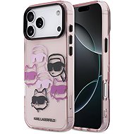 Karl Lagerfeld IML Multi K&CH Heads Back Cover for iPhone 17 Pro Max Pink - Phone Cover
