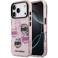 Karl Lagerfeld IML Multi K&CH Heads Back Cover for iPhone 17 Pro Pink - Phone Cover
