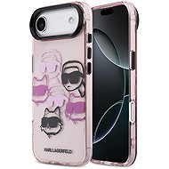 Karl Lagerfeld IML Multi K&CH Heads Back Cover for iPhone Air Pink - Phone Cover
