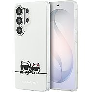Karl Lagerfeld IML K&CH Peekaboo Logo Magnetic Back Cover for Samsung Galaxy S26 Ultra White - Phone Cover