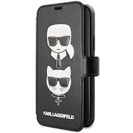 Karl Lagerfeld Cardslots Book pre iPhone 11 Black - Puzdro na mobil