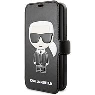 Karl Lagerfeld Ikonik Book for iPhone 11, Black - Phone Case