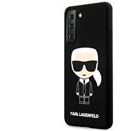 Karl Lagerfeld Iconic Full Body Silikon Cover für Samsung Galaxy S21+ - schwarz - Handyhülle