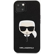 Karl Lagerfeld PU Saffiano Karl Head Cover für Apple iPhone 13 mini - Black - Handyhülle