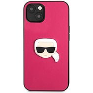 Karl Lagerfeld PU Leather Karl Head Cover für Apple iPhone 13 - Pink - Handyhülle