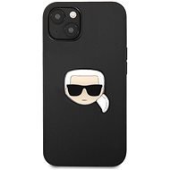Karl Lagerfeld PU Leather Karl Head Cover for Apple iPhone 13, Black - Phone Cover