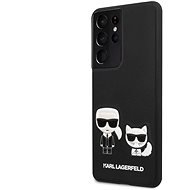 Karl Lagerfeld PU Karl & Choupette Cover für Samsung Galaxy S21 Ultra - schwarz - Handyhülle