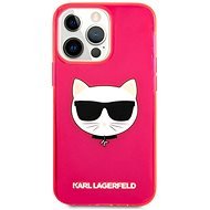 Karl Lagerfeld TPU Choupette Head Cover für Apple iPhone 13 Pro - Fluo Pink - Handyhülle