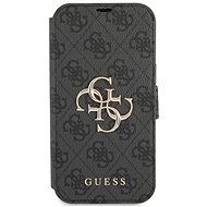 Guess PU 4G Metal Logo Book Case for Apple iPhone 13 Grey - Phone Case