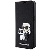 Karl Lagerfeld PU Saffiano Karl and Choupette NFT Book Puzdro na iPhone 14 Black - Puzdro na mobil