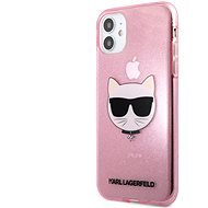 Karl Lagerfeld Choupette Head Glitter Cover for Apple iPhone 11, Pink - Phone Cover