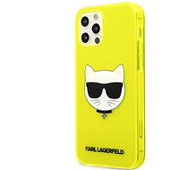 Karl Lagerfeld TPU Choupette Head Cover for Apple iPhone 12 Pro Max, Fluo Yellow - Phone Cover