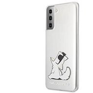 Karl Lagerfeld PC/TPU Choupette Eats Kryt na Samsung Galaxy S21 Transparent - Kryt na mobil
