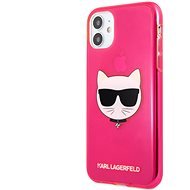 Karl Lagerfeld TPU Choupette Head Kryt für Apple iPhone 11 Fluo Pink - Handyhülle