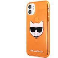 Karl Lagerfeld TPU Choupette Head Kryt für Apple iPhone 11 Fluo Orange - Handyhülle
