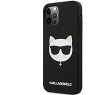 Karl Lagerfeld Choupette Head Silikónový Kryt pre Apple iPhone 12 Pro Max Black - Kryt na mobil