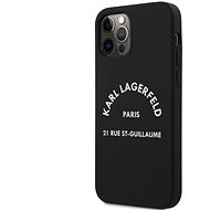 Karl Lagerfeld Rue St Guillaume Silikonhülle für Apple iPhone 12 Pro Max Black - Handyhülle