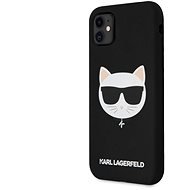 Karl Lagerfeld Choupette Head Apple iPhone 11 fekete szilikon tok - Telefon tok