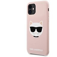 Karl Lagerfeld Choupette Head Apple iPhone 11 rózsaszín szilikon tok - Telefon tok